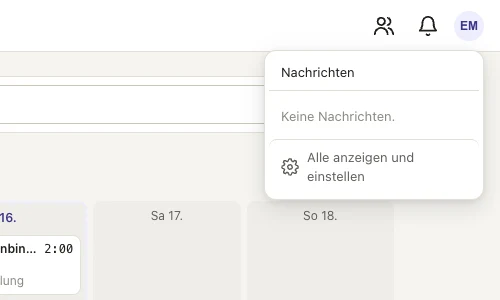 Die Glocke zeigt neue Nachrichten.